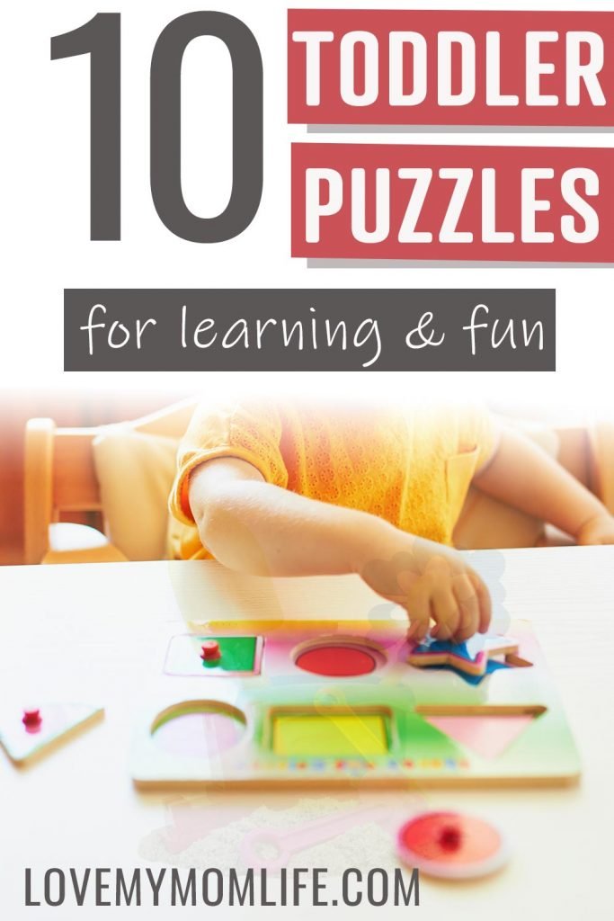 10 Toddler puzzles for learning and fun pinterest pin