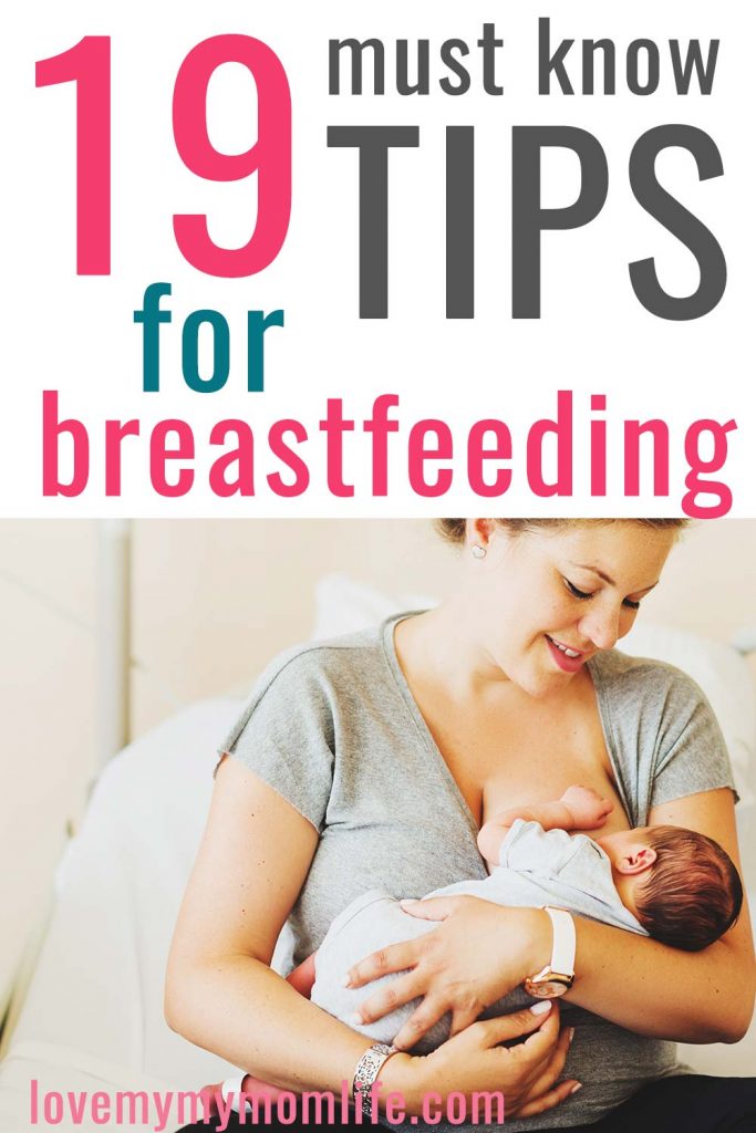 breastfeeding tips for new moms pinterest image